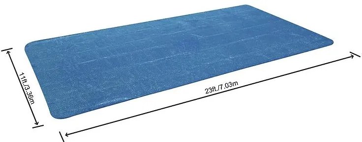 Plachta solárna pre obdĺžnikový bazén 7.03x3.36m 58228
