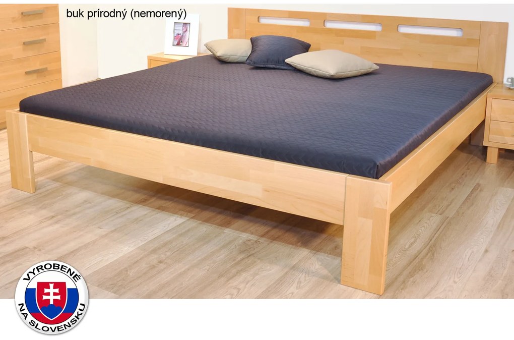 Jednolôžková posteľ 210x120 cm Neoma (masív). Vlastná spoľahlivá doprava až k Vám domov. 745589
