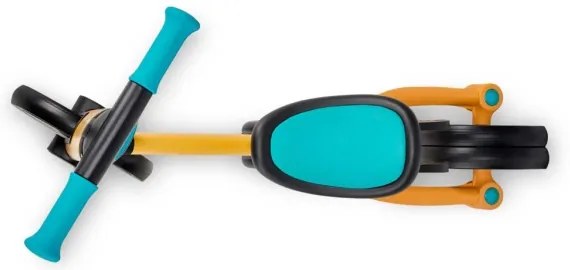 KINDERKRAFT 3v1 detské odrážadlo 4TRIKE žltá/tyrkysová