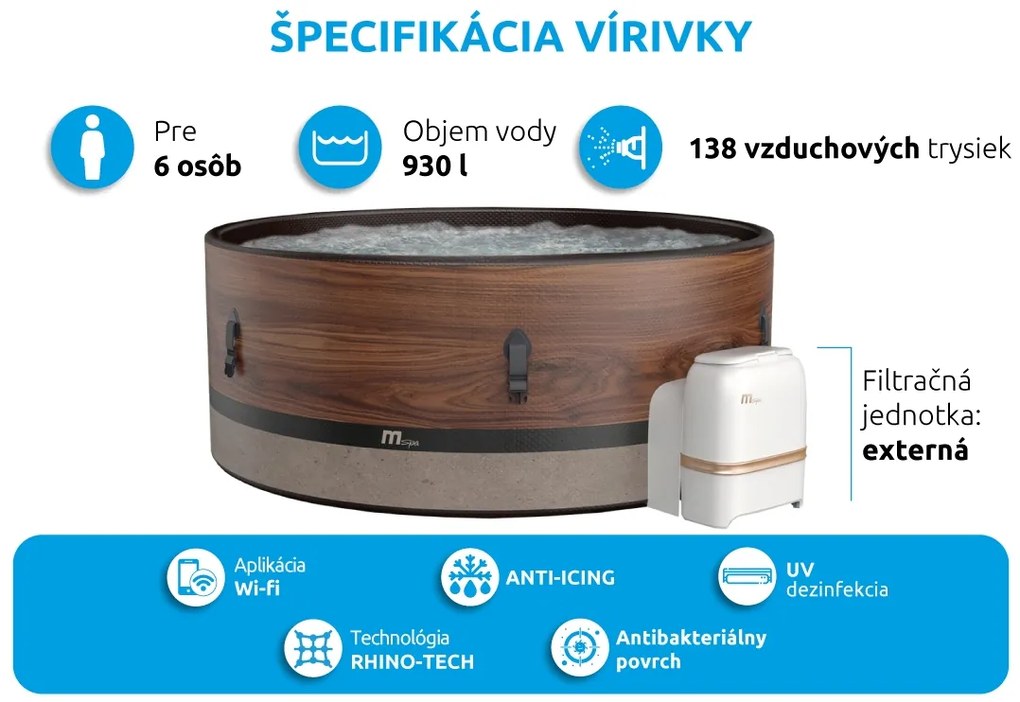 Mspa | Vírivý bazén MSPA Duet F-DU062W | 11400273