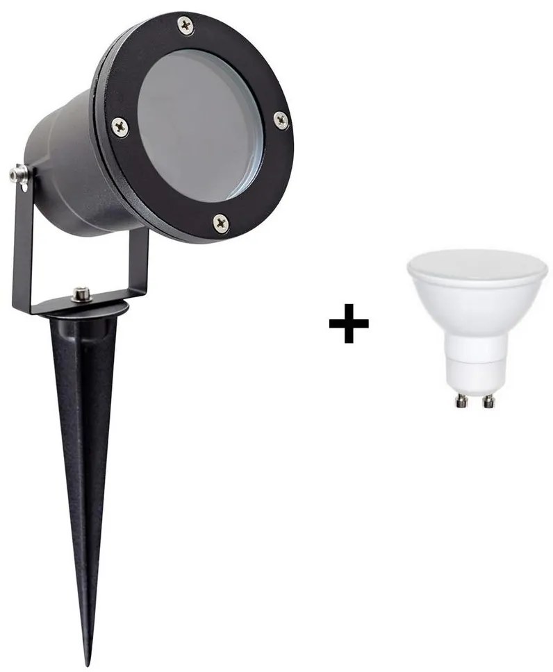 Kobi LED Vonkajšie svietidlo BLAKE 2 GU10/6W/230V IP65 KB0036 + WJ0094