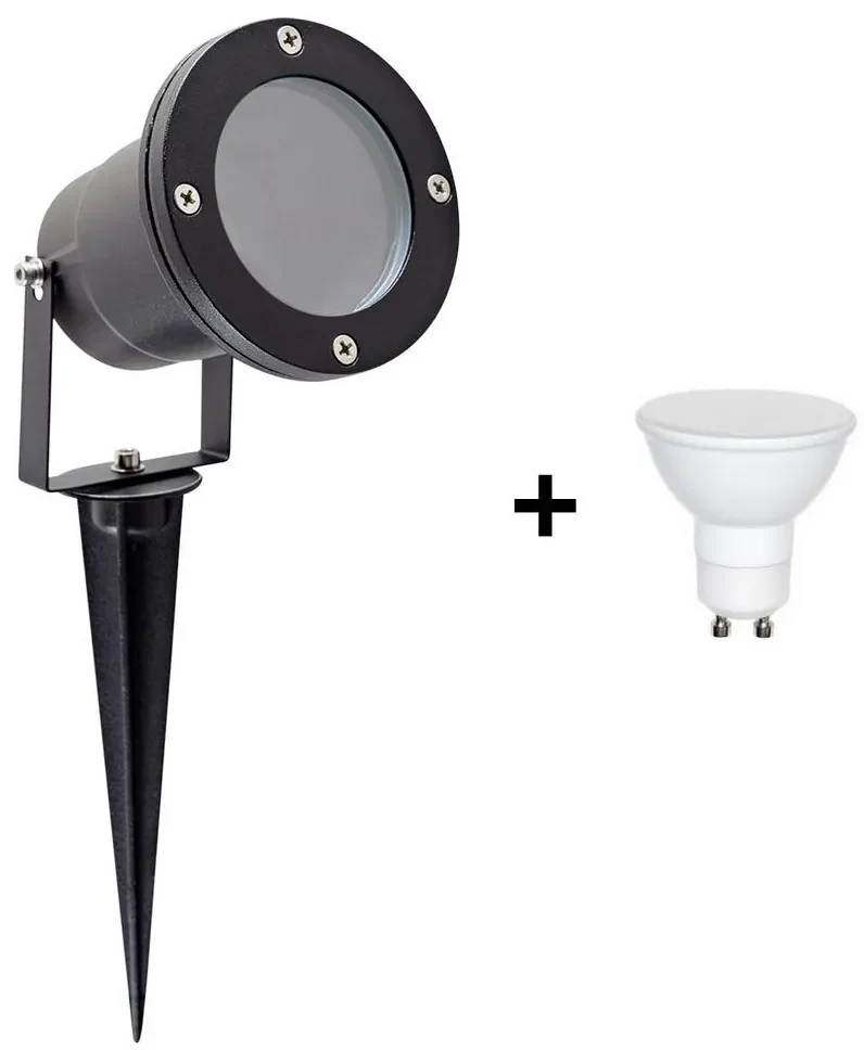 Kobi LED Vonkajšie svietidlo BLAKE 2 GU10/6W/230V IP65 LEDKB0036C