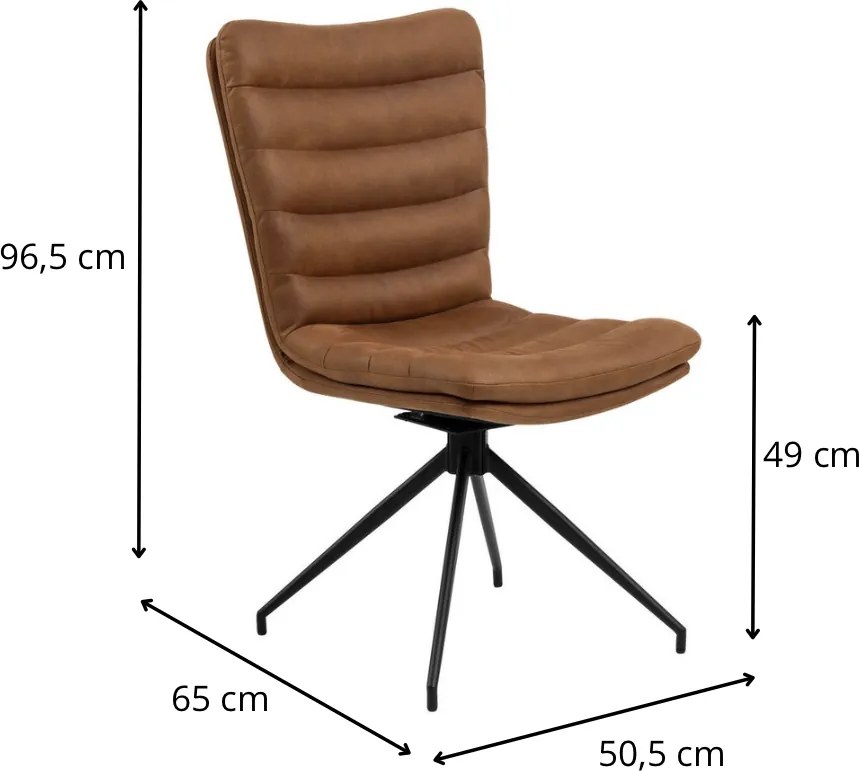 Jedálenská stolička Arafto hnedá