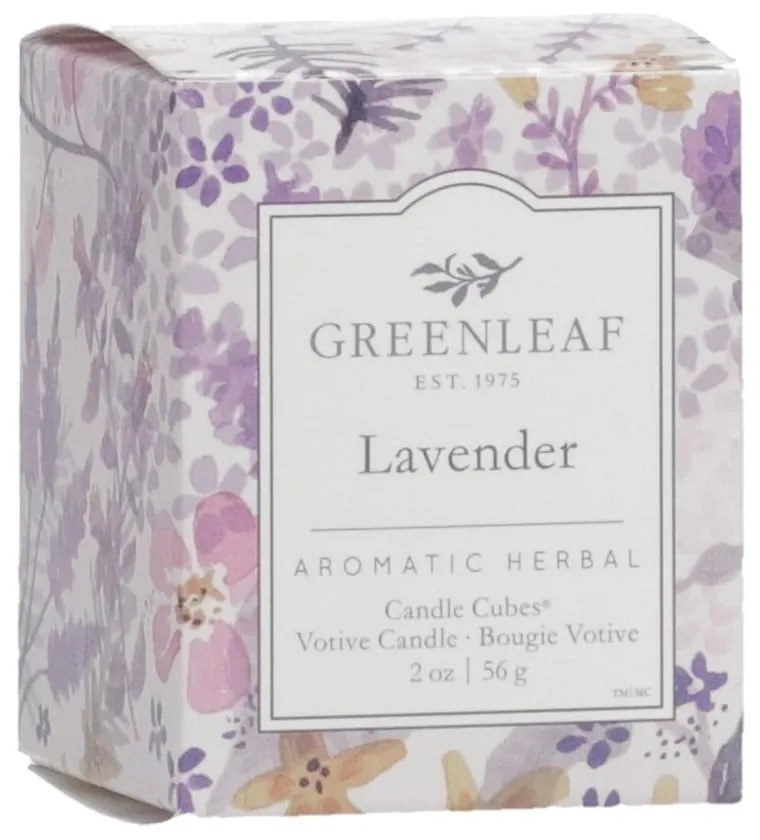 Sviečka s vôňou levandule Greenleaf Lavender, doba horenia 15 hodín