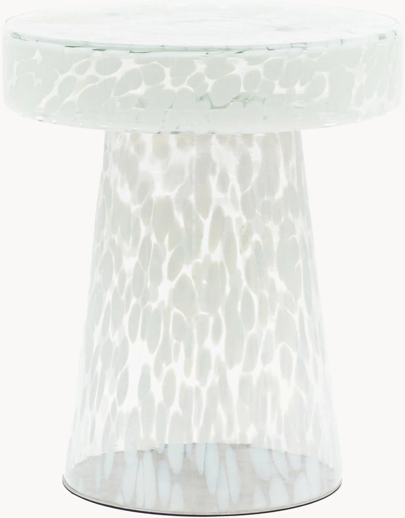 Okrúhly ručne fúkaný pomocný stolík Murano