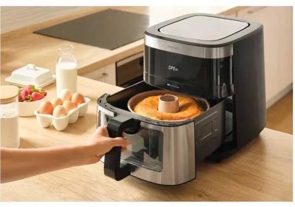 Sencor horkovzdušná fritéza 9 l, 1700 W, čierna/matný chróm
