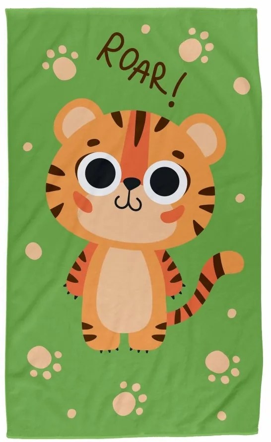 Bavlněná froté osuška TYGŘÍK 016 30x50 cm zelená