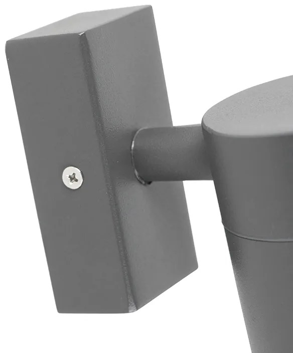 Vonkajšia nástenná lampa antracit IP44 - Solo