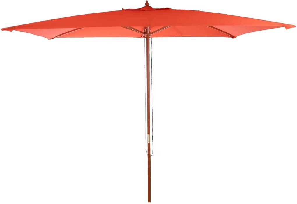 Slnečník Florida 2x3m - polyester/drevo 6kg - terakota
