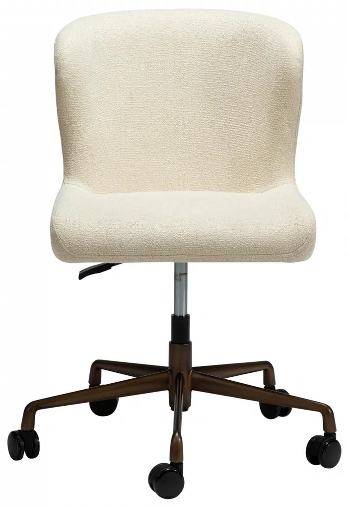 GLAM ČALÚNENÁ OFFICE STOLIČKA pebble earth/black