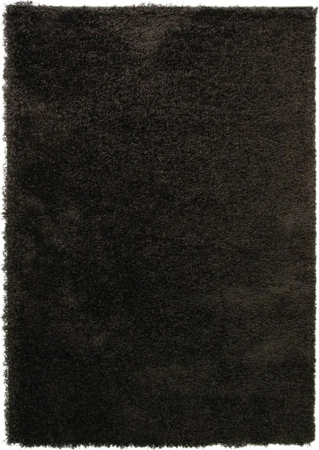 Čierny koberec Flair Rugs Cariboo Black, 60 × 110 cm