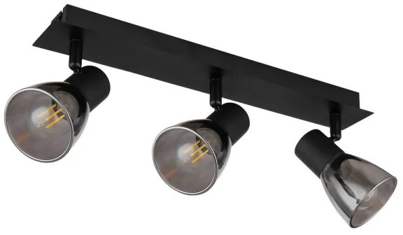 Globo 54307-3 - Bodové svietidlo CLAUDE 3xE14/40W/230V čierna
