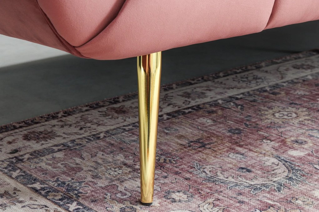 Pohovka Ablesse zamatové staroružové zlato