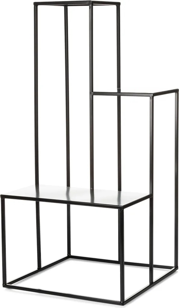 STOJAN NA KVETINÁČ KASKADA1 85X40X40 CM ČIERNA