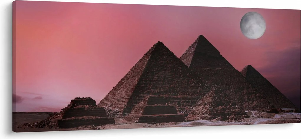 Obraz - Pyramídy Giza, Egypt (120x50 cm)