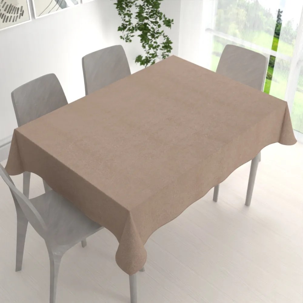 Biante Obdĺžnikový obrus/imitácia brúsenej kože Alcantara ALC-006 Béžový 50x100 cm
