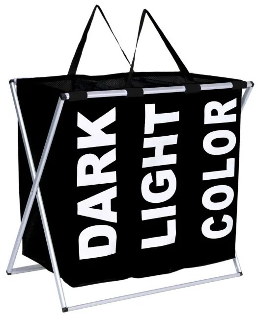 Kôš na bielizeň TRIKO 130 l čierny