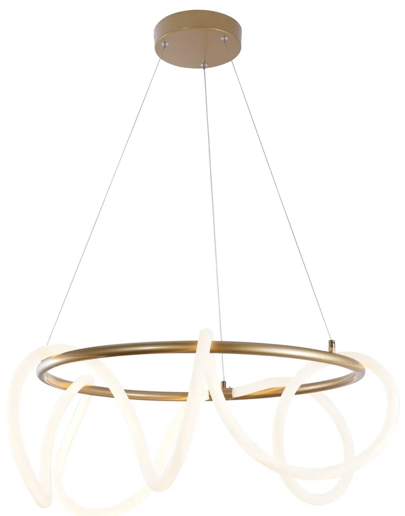 Dizajnový LED luster Balbo zlatá