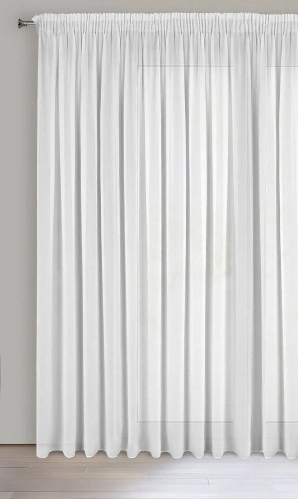 ZÁCLONA NA PÁSKE DALIA 350X270 CM BIELA