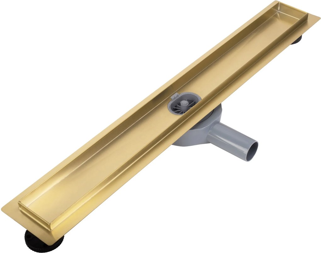 Rea Neox Pro, odtokový sprchový žľab 60cm, zlatá matná, REA-G2701