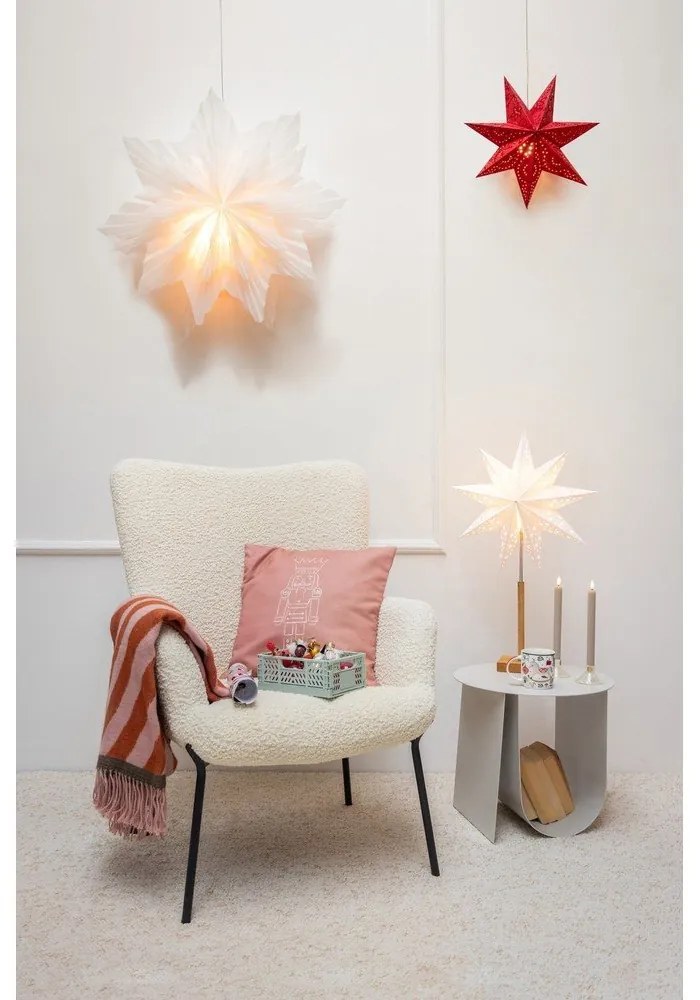 Krémovobiele kreslo z umelej kožušiny Glasgow – Bonami Essentials