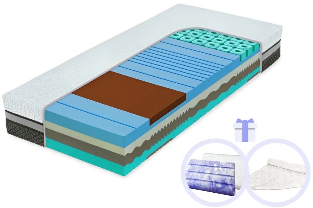 Hilding Anders Tvrdší zdravotný matrac s extra nosnosťou Nucleus Veľkosť: 200 x 120 cm, Výška: 25 cm