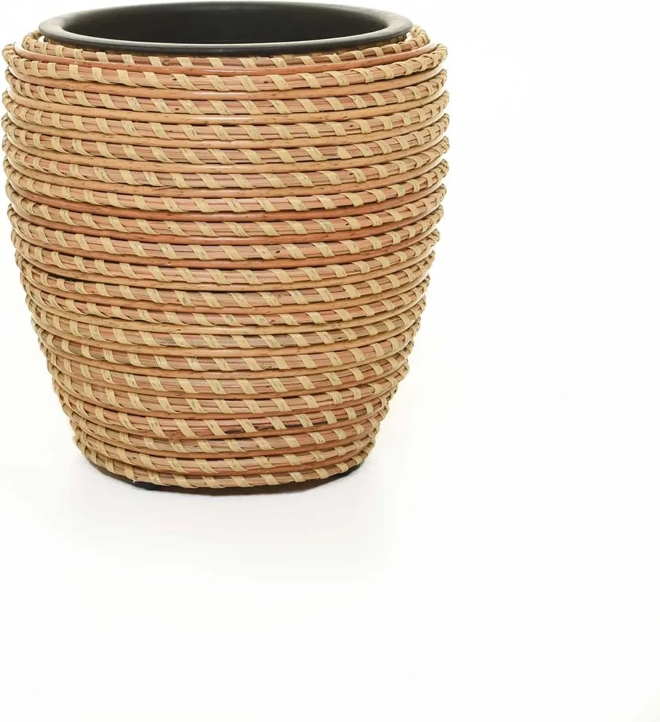 Interiérový kvetináč MASTELLO, ratan, 24x24 cm, natur