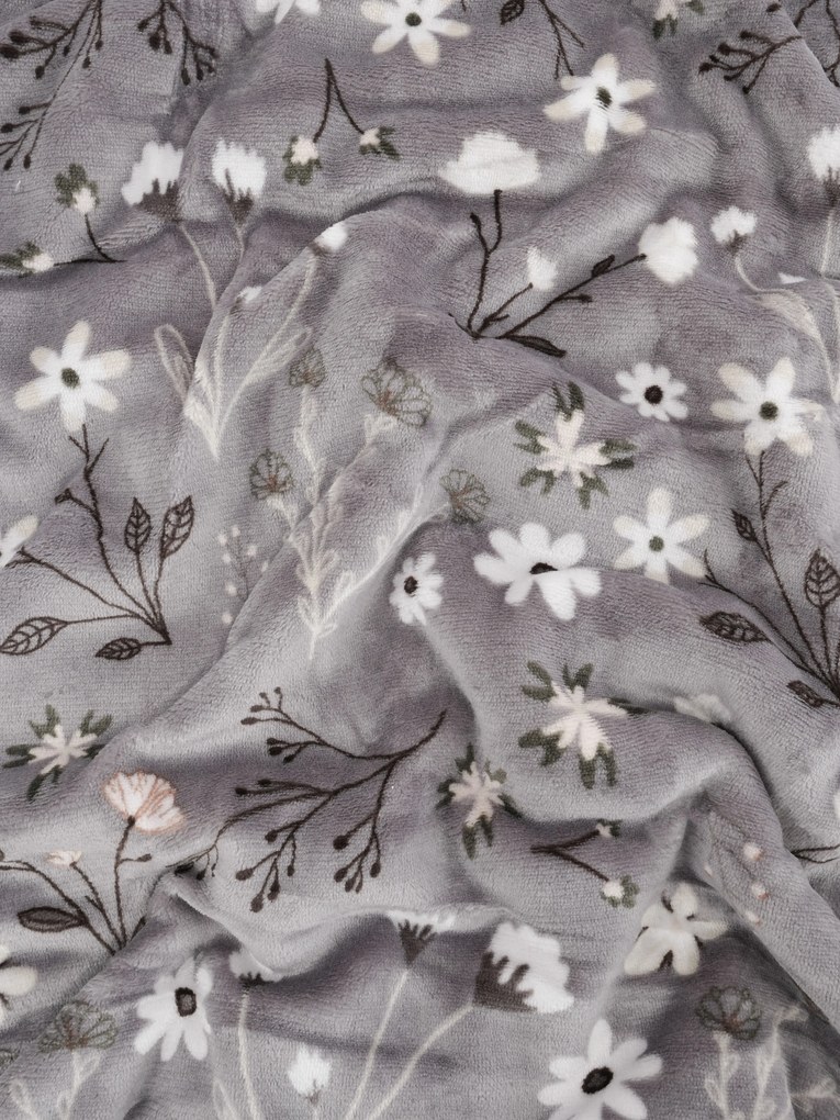 Baránková deka mikroplyš Exclusive 150 × 200 cm – Vanessa sivá