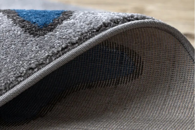 Dywany Łuszczów, Detský kusový koberec Petit Elephant stars grey kruh, 160x160 (priemer) kruh, šedá, detská izba