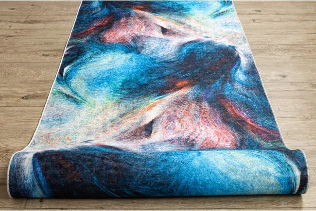 Protišmykový behúň LOTUS COLOR 36500 modrý / červený - Výpredaj