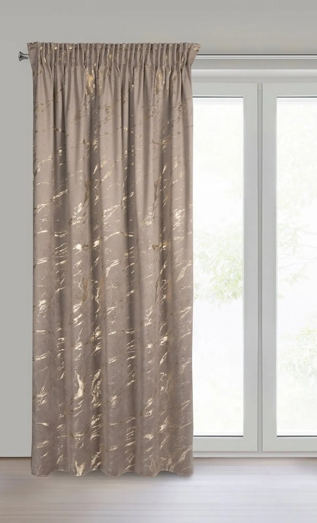 ZATEMŇOVACÍ ZÁVES NA PÁSKE MOLLY 140X270 CM VZOROVANÁ