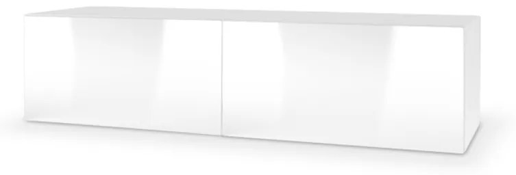 TV stolík LIPO 160W, 160x30x40, biela lesk