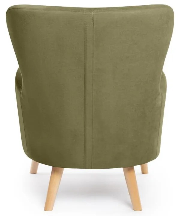 Zelené kreslo ušiak Noemye – Bonami Selection
