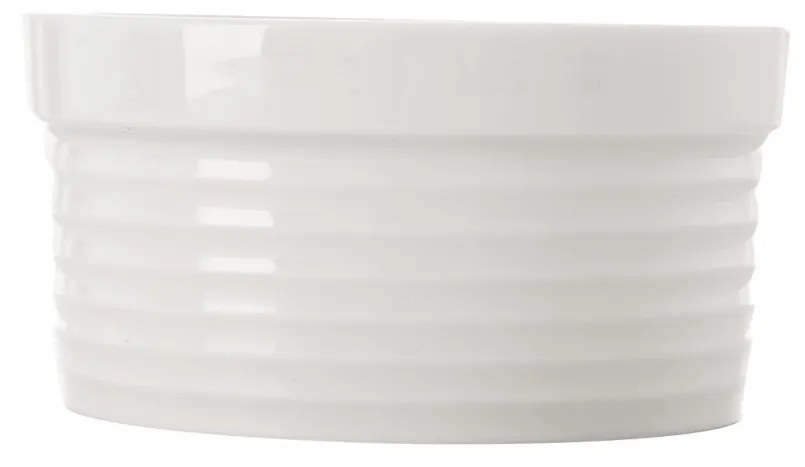Zapekacia miska, priemer 9 cm, porcelán, biela, 12 ks
