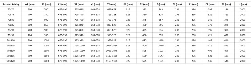 Mexen Mist-F Duo, skladací sprchový kút 70 x 75 cm, číre sklo-čierna mriežka, 8A6-070L-075P-70-77