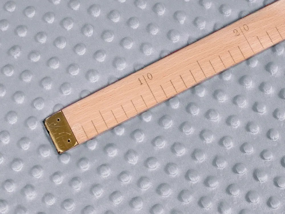 Biante Detská obliečka na vankúš Minky 3D bodky MKP-050 Striebornosivá 35 x 45 cm