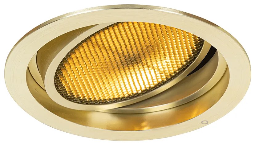 Moderné zapustené bodové svetlo zlaté nastaviteľné - Coop 111 Honey
