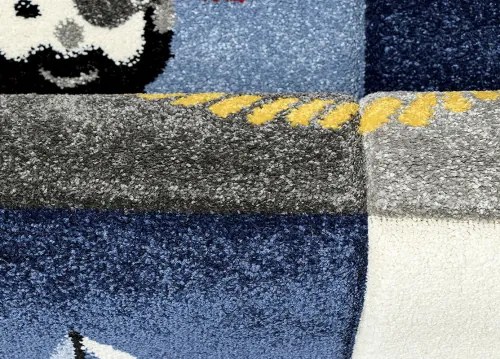 Koberce Breno Kusový koberec DIAMOND KIDS 24241/953, modrá, viacfarebná,140 x 200 cm