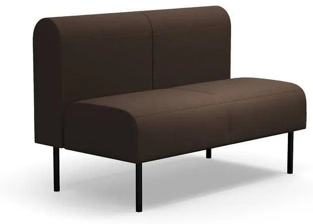 Modulárna pohovka VARIETY, 2 miestna, látka Blues CSII, tmavohnedá