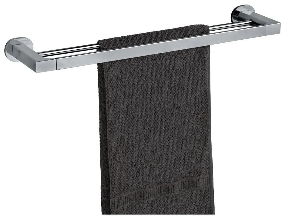 Samodržiaci držiak na uteráky z nehrdzavejúcej ocele v lesklo striebornej farbe Maribor – Wenko