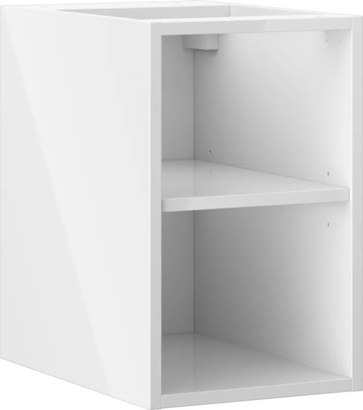 Mexen Box-A, otvorená skrinka s policou 30 cm, lesklá biela, 91AX2-0300-470-0-00