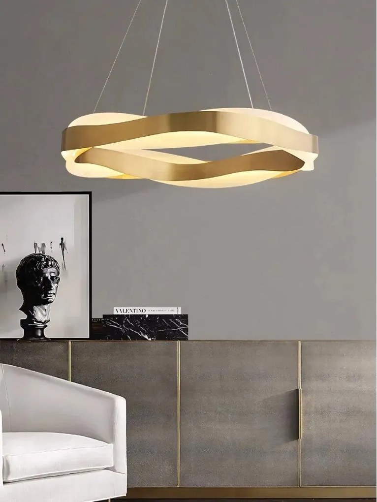 Toolight Toolight, LED stropné svietidlo APP1802-CP, zlatá matná, OSW-04060