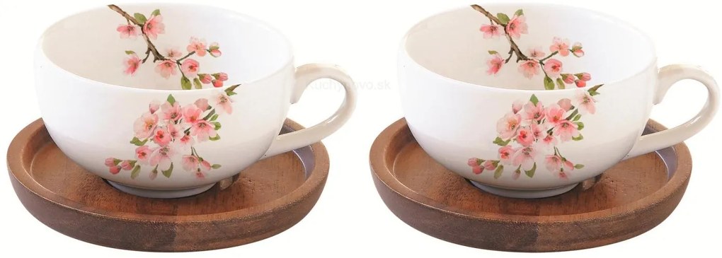 SAKURA sada šálok na espresso, 4 ks