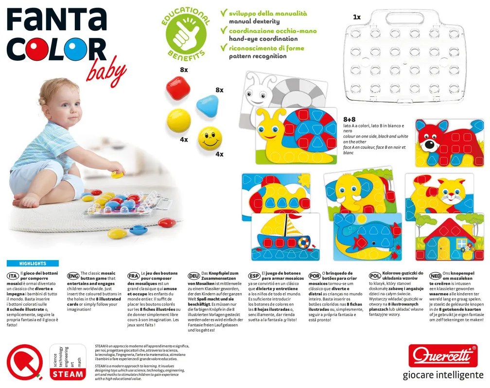 Mozaika Fantacolor Baby - 33 ks
