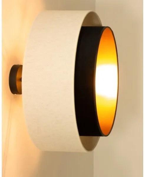 Prisadený luster NATIA 1xE27/60W/230V biela/čierna