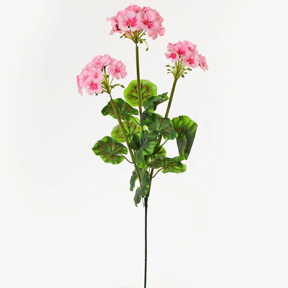 umelý kvet PELARGÓNIA X3 70CM Ružová