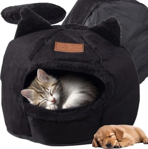 Pelech / domček pre mačku 32 cm x 30 cm čierny