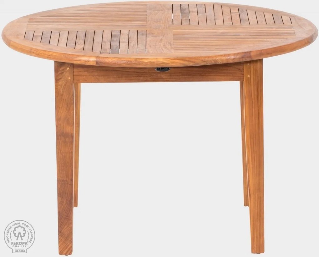 FaKOPA s. r. o. DANTE - guľatý stôl z teaku Ø 120 cm, teak
