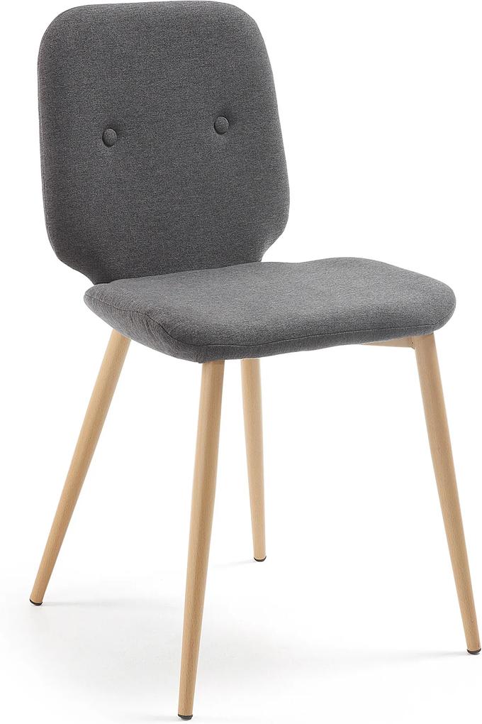 LA FORMA Čierna stolička Stem 84 × 56 × 48 cm