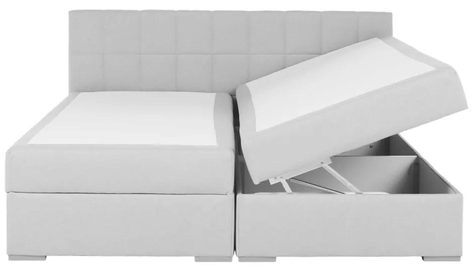 Manželská posteľ Boxspring 160 cm Ferrati (sivohnedá). Vlastná spoľahlivá doprava až k Vám domov. 1016098
